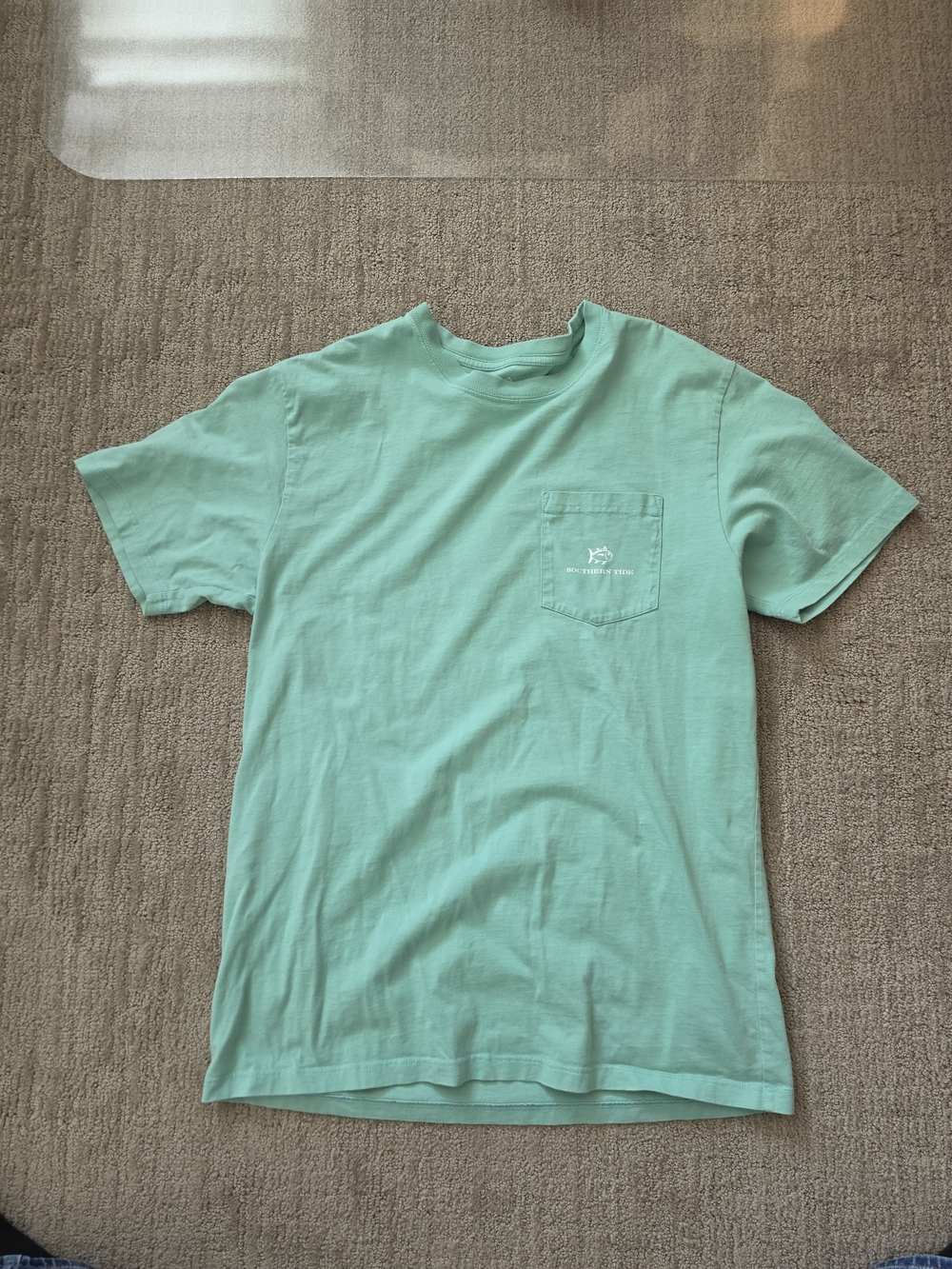 Southern Tide Mint Green Pocket Tee - Short Sleeve Women’s